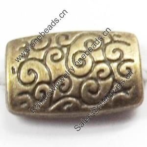 Beads, Zinc Alloy Jewelry Findings, 15x9mm, Sold by Bag