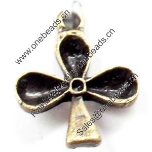 Pendant, Zinc Alloy Jewelry Findings, 16x16mm, Sold by Bag