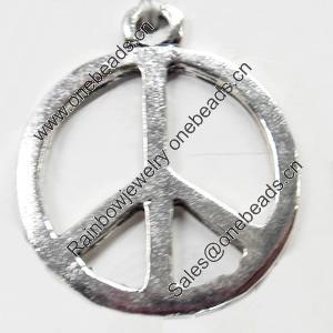 Pendant, Zinc Alloy Jewelry Findings, 30x35mm, Sold by Bag