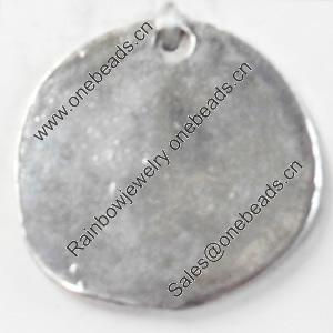 Pendant, Zinc Alloy Jewelry Findings, 25x26mm, Sold by Bag