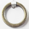 Donut, Zinc Alloy Jewelry Findings, Outside diameter:14mm Inside diameter 11mm, Sold by Bag
