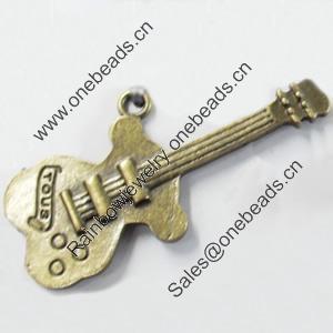 Pendant, Zinc Alloy Jewelry Findings, 18x48mm, Sold by Bag