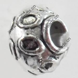 Beads, Zinc Alloy Jewelry Findings, 5x7mm, Sold by Bag