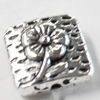 Beads, Zinc Alloy Jewelry Findings, 10x10mm, Sold by Bag