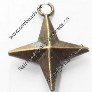 Pendant, Zinc Alloy Jewelry Findings, 25x30mm, Sold by Bag