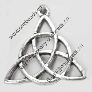 Pendant, Zinc Alloy Jewelry Findings, 29x32mm, Sold by Bag