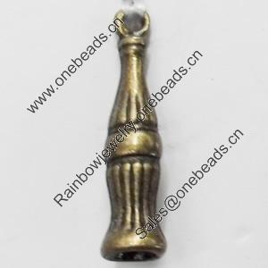 Pendant, Zinc Alloy Jewelry Findings, 6x24mm, Sold by Bag