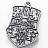 Pendant, Zinc Alloy Jewelry Findings, 22x34mm, Sold by Bag