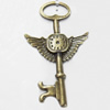 Pendant, Zinc Alloy Jewelry Findings, 44x75mm, Sold by Bag