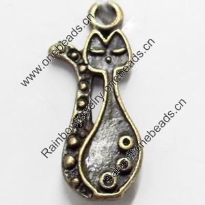 Pendant, Zinc Alloy Jewelry Findings, 9x24mm, Sold by Bag