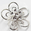 Iron Flower Lead-free, 20mm, Sold by Bag