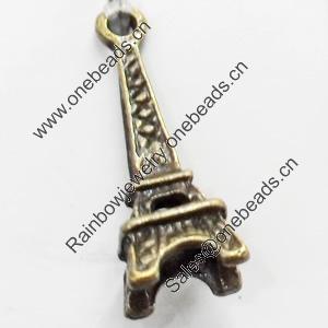 Pendant, Zinc Alloy Jewelry Findings, 8x23mm, Sold by Bag