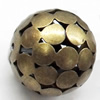 Iron Jewelry Finding Beads Lead-free, Round, 18mm, Sold by bag