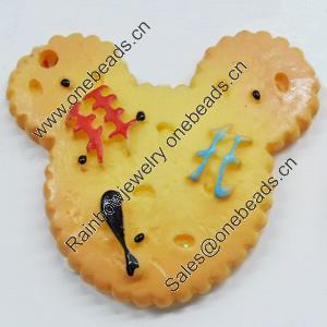 Resin Pendants, 48x46mm, Sold by PC