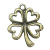 Pendant, Zinc Alloy Jewelry Findings, Flower 23x28mm, Sold by Bag