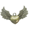 Pendant, Zinc Alloy Jewelry Findings, 39x27mm, Sold by Bag