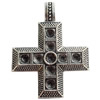 Pendant Zinc Alloy Jewelry Findings Lead-free, Cross, 44x55mm, Sold by Bag