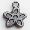 Pendant Zinc Alloy Jewelry Findings Lead-free, 13x15mm, Sold by Bag