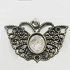 Pendant, Zinc Alloy Jewelry Findings, Butterfly 33x24mm, Sold by Bag