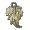 Pendant, Zinc Alloy Jewelry Findings, Leaf 12x19mm, Sold by Bag