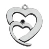 Pendant Zinc Alloy Jewelry Findings Lead-free, 25x31mm, Sold by Bag