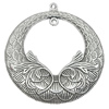 Pendant, Zinc Alloy Jewelry Findings, 58x63mm, Sold by Bag