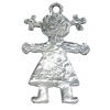 Pendant, Zinc Alloy Jewelry Findings, 42x67mm, Sold by Bag