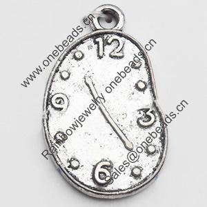 Pendant Zinc Alloy Jewelry Findings Lead-free, 13x22mm, Sold by Bag