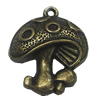 Pendant, Zinc Alloy Jewelry Findings, 18x22mm, Sold by Bag