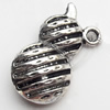 Pendant Zinc Alloy Jewelry Findings Lead-free, Calabash, 9x17mm, Sold by Bag
