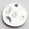 Pendant Zinc Alloy Jewelry Findings Lead-free, 15mm, Sold by Bag