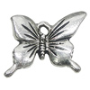 Pendant, Zinc Alloy Jewelry Findings, Butterfly 17x14mm, Sold by Bag