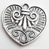 Pendant Zinc Alloy Jewelry Findings Lead-free, 39x37mm, Sold by Bag