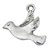 Pendant, Zinc Alloy Jewelry Findings, Bird 18x18mm, Sold by Bag