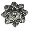 Pendant, Zinc Alloy Jewelry Findings, Flower 30x28mm, Sold by Bag