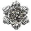 Pendant, Zinc Alloy Jewelry Findings, Flower 22x23mm, Sold by Bag