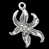 Pendant, Zinc Alloy Jewelry Findings, 17x24mm, Sold by Bag