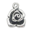 Pendant, Zinc Alloy Jewelry Findings, Flower 12x17mm, Sold by Bag