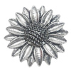 Pendant, Zinc Alloy Jewelry Findings, Flower 28mm, Sold by Bag
