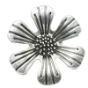 Pendant, Zinc Alloy Jewelry Findings, Flower 30mm, Sold by Bag