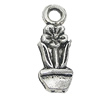 Pendant, Zinc Alloy Jewelry Findings, 6x17mm, Sold by Bag