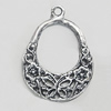 Pendant, Zinc Alloy Jewelry Findings, 24x32mm, Sold by Bag