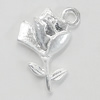 Pendant, Zinc Alloy Jewelry Findings, Heart 12x15mm, Sold by Bag