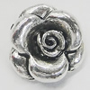 Pendant, Zinc Alloy Jewelry Findings, Flower 12x13mm, Sold by Bag