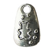 Pendant Zinc Alloy Jewelry Findings Lead-free, 14x23mm Hole:4mm, Sold by Bag