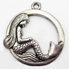 Pendant, Zinc Alloy Jewelry Findings, 27x30mm, Sold by Bag