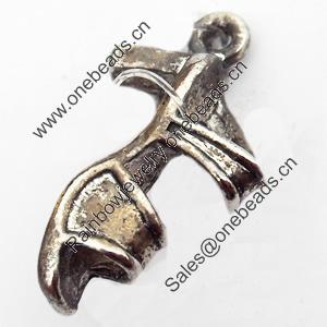 Pendant, Zinc Alloy Jewelry Findings, 5x20mm, Sold by Bag