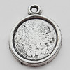 Zinc Alloy Pendant Settings, 12x16mm, Sold by Bag