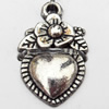 Pendant, Zinc Alloy Jewelry Findings, 11x18mm, Sold by Bag