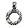 Pendant Zinc Alloy Jewelry Findings Lead-free, 16x23mm Hole:2mm, Sold by Bag